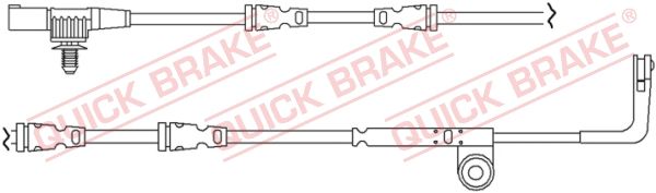 QUICK BRAKE Сигнализатор, износ тормозных колодок WS 0261 A